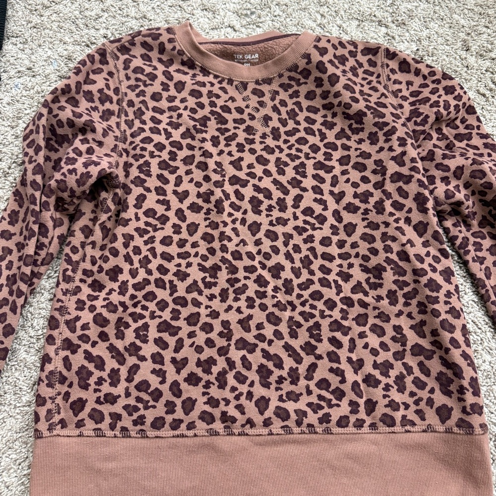 Universal Thread Animal Print Sweater - Brown